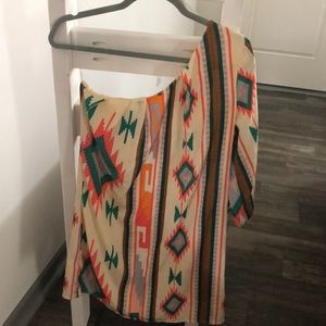 Boutique One Shoulder Shift Dress